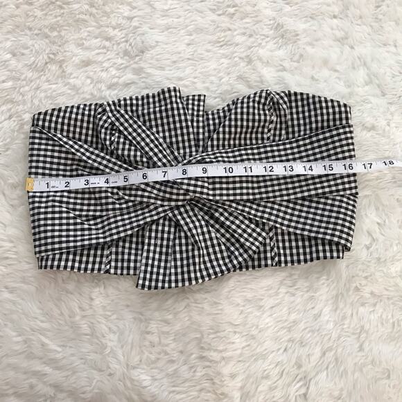 Wild honey smocked tube top Buffalo plaid size large - Picture 4 of 5